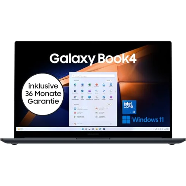 Samsung Galaxy Book4 Notebook, 15,6 Zoll FHD, Intel Core i3, 8 GB RAM, 256 GB SSD, Gray, 3 Jahre Garantie, Windows 11 Home [Exklusiv auf Amazon] – Bild 1