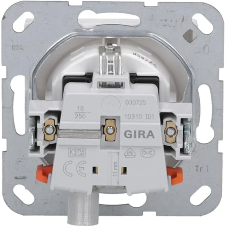 GIRA 445327 Steckdose Shutter erhöhter Berührungsschutz System 55 Reinweiß seidenmatt – Bild 5