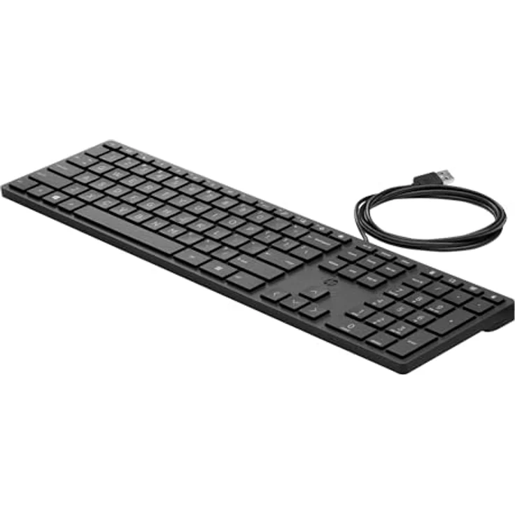 HP Wired Desktop 320K Keyboard **New Retail**, 9SR37UT#ABA, Schwarz – Bild 2
