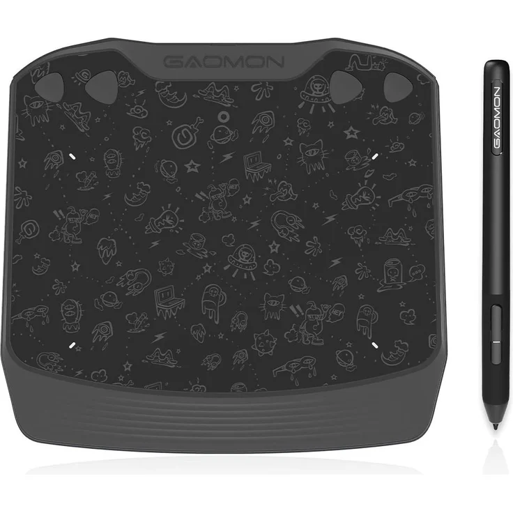 gaomon S630 Grafiktablett, 8192 Druckstufen, batteriefreier Stift für Home Office und E-Learning, kompatibel mit Windows und Mac OS