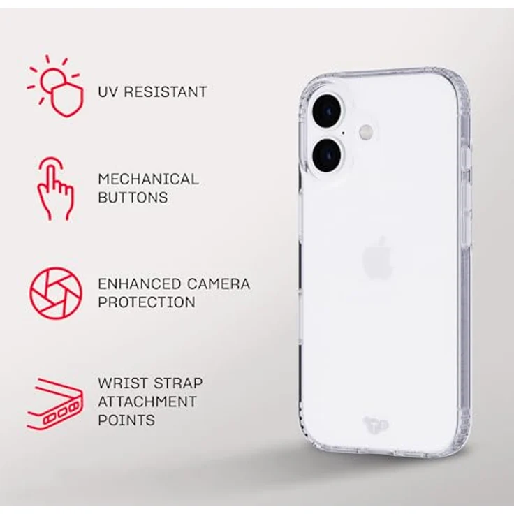 tech21 EvoLite für Ansley Ultra Thin, Aufprallschutz Hülle mit 2,4 m Falltest, vergilbungsfrei, klar – Bild 4