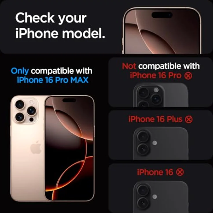 Spigen Glas.tR EZ Fit Schutzfolie kompatibel mit iPhone 16 Pro Max, 2 Stück, Kratzfest, 9H Härte Folie, transparent – Bild 2