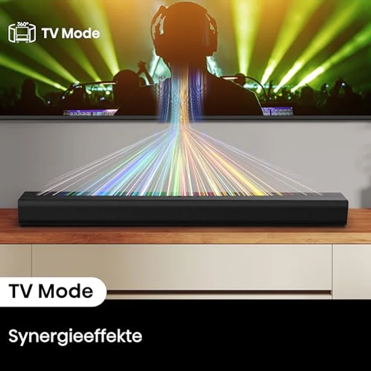 Hisense HS1000 Soundbar 2.0, 120 W mit Dolby Digital Plus, Bluetooth 5.3, HDMI-Steuerung, Wandmontage – Bild 7