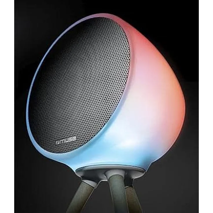 Muse ML-655 BT | Tragbarer HiFi-Lautsprecher mit magnetischem Stativ und Ambiente-Licht (RGB) | Bluetooth | großer Akku von 6600 mAH – Bild 2