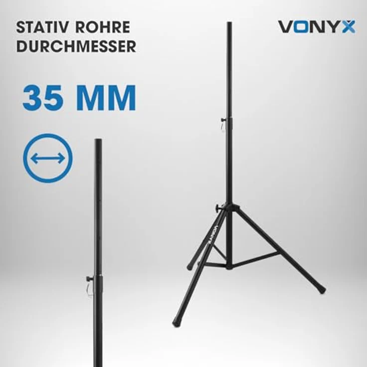 Vonyx LS04 Lautsprecherständer Pro schwarz 80kg – Bild 6