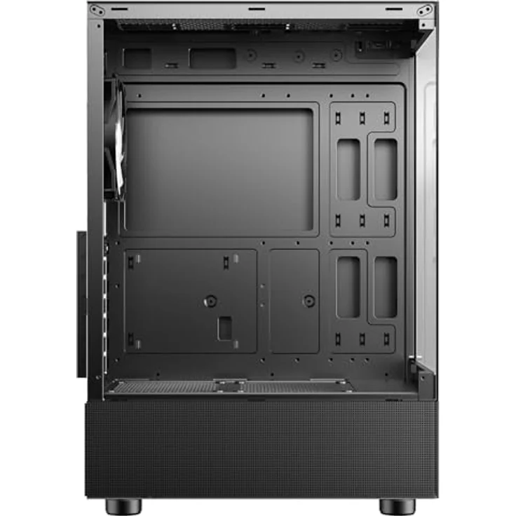 iTek SHOWBUI 33B, Gaming-Tower ATX mit 12-cm-ARGB-Lüfter, gehärtetem Glas, USB 3.0, schwarz – Bild 3