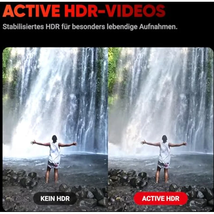 Insta360 Ace - 4K120fps wasserdichte Action-Kamera, 1/2"-Sensor mit KI-Rauschunterdrückung, Active HDR Video, 48MP Fotos, 2,4"-Klappbildschirm, magnetische Befestigung & modernste KI-Funktionen – Bild 4