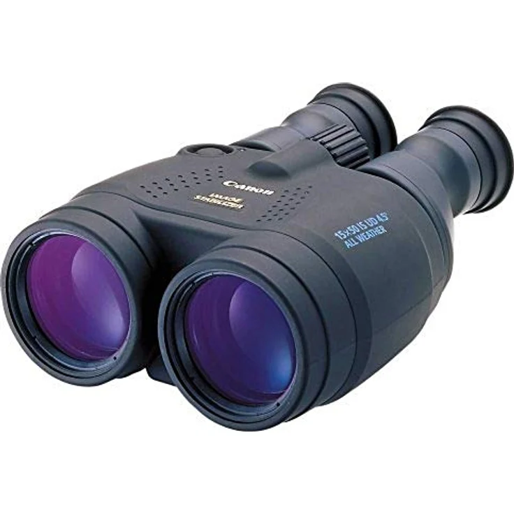 Canon 15x50 IS Allwetter Fernglas (15 fache Vergrößerung, wetterfest, Feldstecher, Präzisionsoptik, IS Bildstabilisator, manuelle Fokussierung, Dioptrinkorrektur, Porroprisma II), schwarz – Bild 1