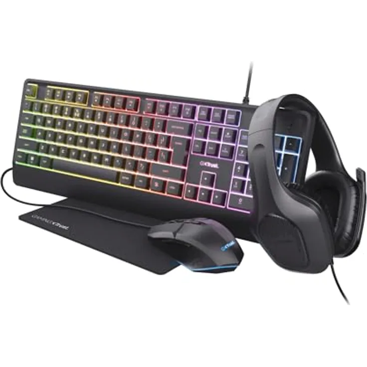 Trust Gaming GXT 792 Quadrox 4-in-1-Gaming-Paket QWERTY NL Layout
