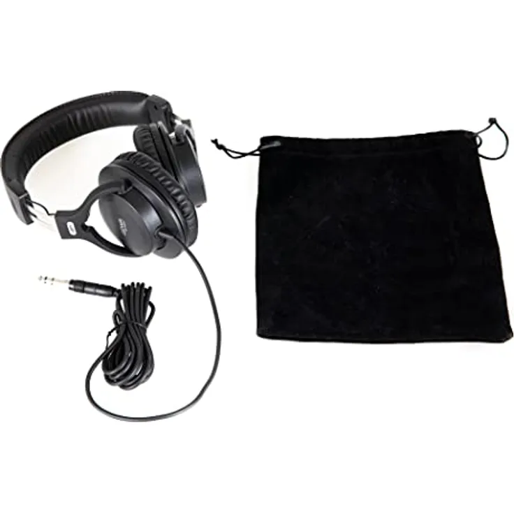 Gewa HP EIGHT, geschlossene Monitoring Kopfhörer, überaus gute passive Dämpfung, Frequenzbereich 10 - 26.000 Hz, Schwarz