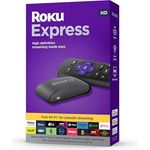 Roku Express HD-Streaming-Gerät mit High-Speed-HDMI-Kabel und Standard-Fernbedienung (Keine TV-Steuerung), geführter Einrichtung und schnellem WLAN