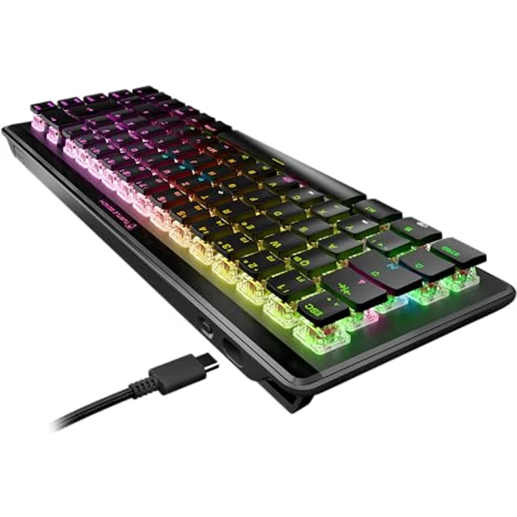 Turtle Beach Vulcan II Mini Air – Kabellose Gaming-Tastatur (65%), RGB-Beleuchtung, TITAN II-Schalter, lange Akkulaufzeit – Schwarz – Bild 2