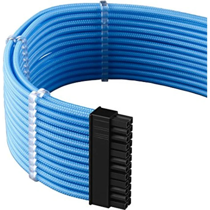 CableMod PRO Series ModMesh C-Series - Stromkabelkit - geformt - Hellblau (CM-PCSI-FKIT-NKLB-R) – Bild 3