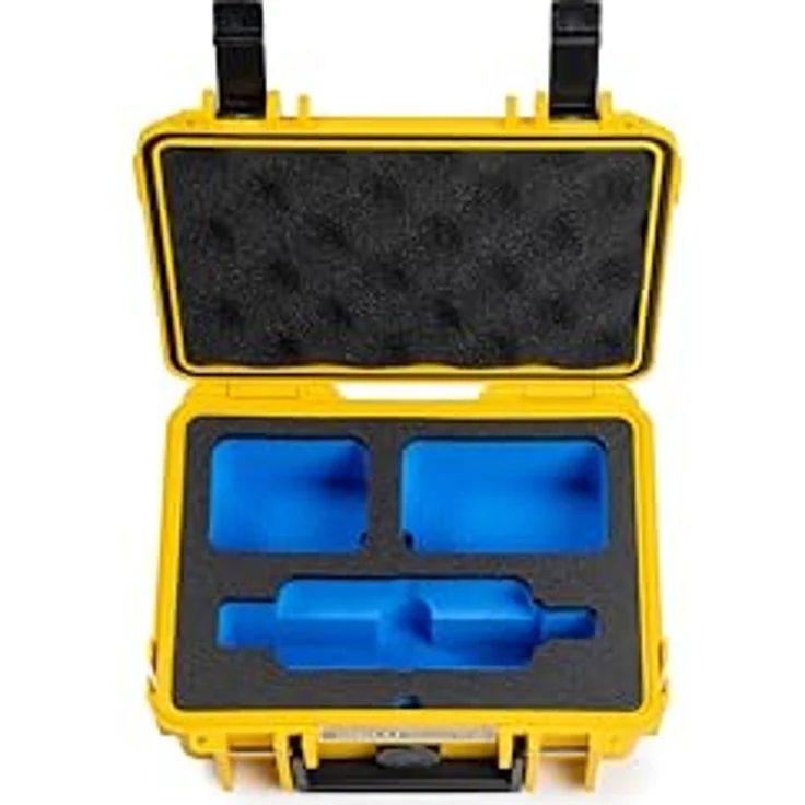 B&W International B&W action.case PP.23 gelb für Insta360 X3, Kameratasche mit 2.30 l Volumen, Gelb – Bild 5