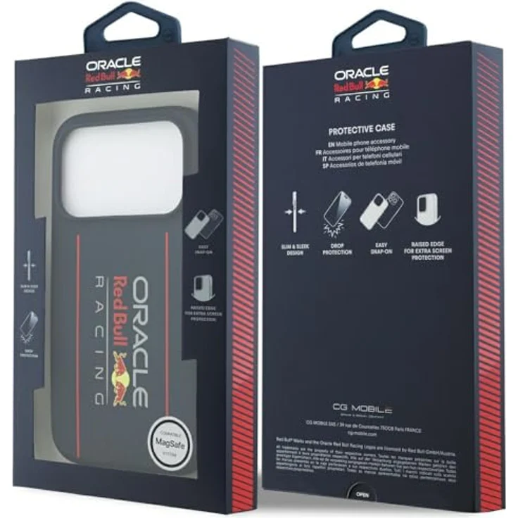 Red Bull Silicone Oversize Vertical Logo MagSafe Case, Smartphone Hülle für iPhone 17 Pro, Navy Blue – Bild 8