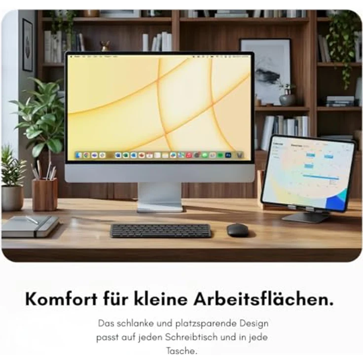 Satechi Slim EX1 Bluetooth Tastatur, kabellos, QWERTZ Deutsch, 4-in-1-Konnektivität, USB-C aufladbar – Bild 4