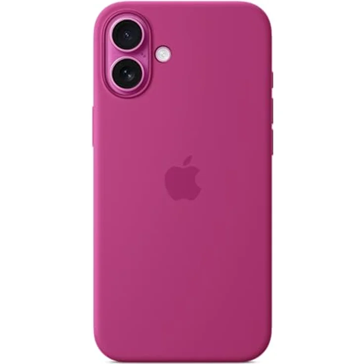 Apple iPhone 16 Plus Silikon Case mit MagSafe – Fuchsia, Schutzhülle aus recyceltem Silikonmaterial mit integrierter Kamera-Steuerung – Bild 3