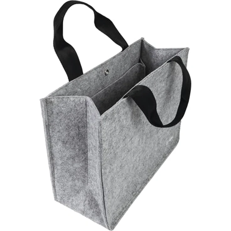Sigel BA430, Notebooktasche aus recyceltem PET für Laptops bis 15,4", grau, belastbar bis 12 kg, faltbar, individuelle Beschriftung – Bild 1