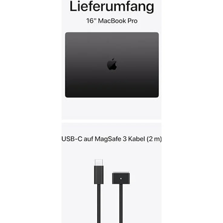 APPLE MacBook Pro (2026) 16 Zoll, Apple M5 Pro, 24 GB RAM, 1 TB SSD, macOS, Schwarz. – Bild 6