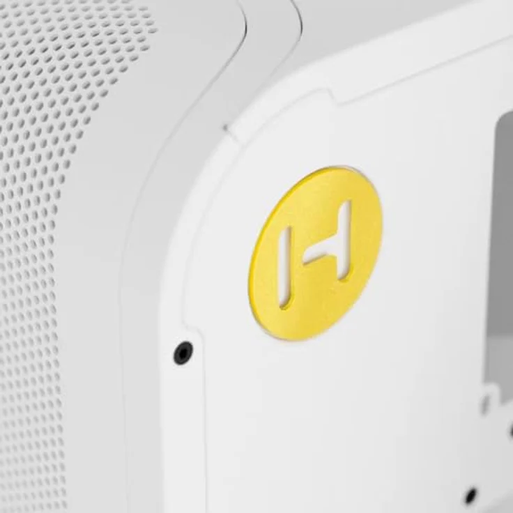 HYTE X50 Air Midi Tower - Snow White, PC-Gehäuse mit starkem Airflow, drei Kammern, Mesh-Seiten und USB-C 20 Gbit/s Frontanschluss – Bild 6