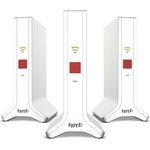 AVM Fritz!Mesh Wi-Fi Set 4200 3-Pack, Multiroom Mesh Wi-Fi 6, TriBand bis zu 4200 Mbps, kompatibel mit Alltagsroutern, 5 Jahre Garantie