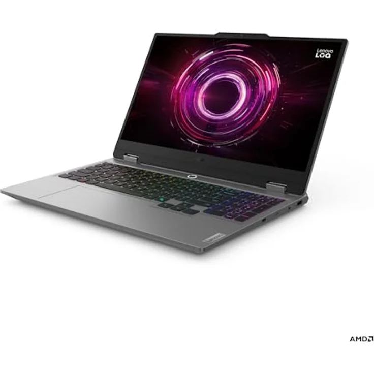 Lenovo LOQ 3 83JG000SGE, 15" FHD Notebook mit Ryzen 7 260, 16GB RAM, 1TB SSD, RTX 5060, Windows 11 Home, Grau – Bild 3