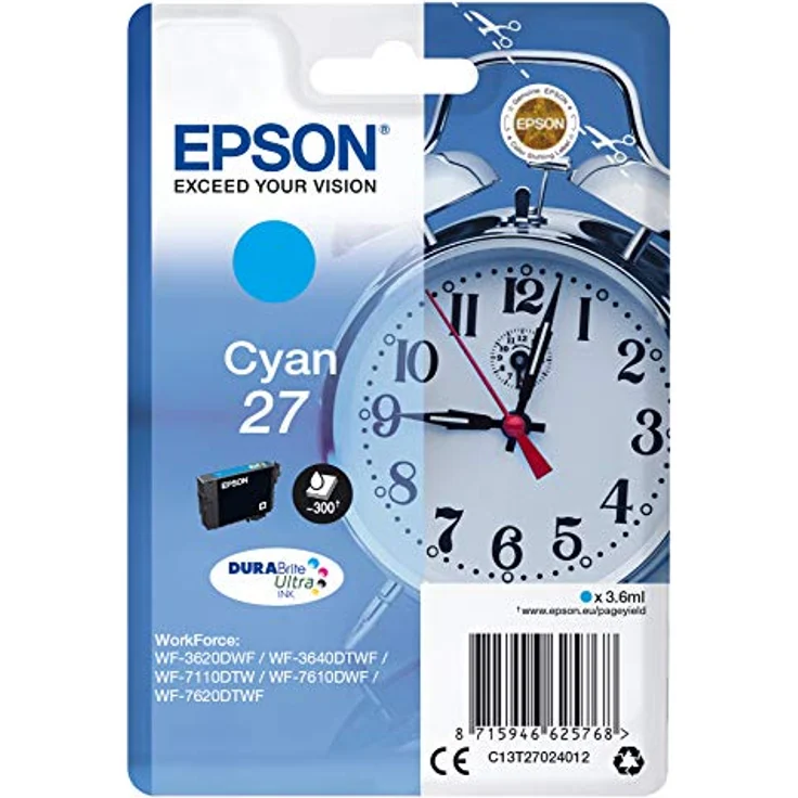 Epson C13T27024022 Cyan Original Tintenpatronen Pack of 1 – Bild 2