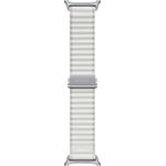 Samsung Trail Band, Uhrenarmband, Weiss - Wechselarmband aus gewebtem Nylon, Hakenverschluss, kompatibel mit Samsung Galaxy Watch Ultra