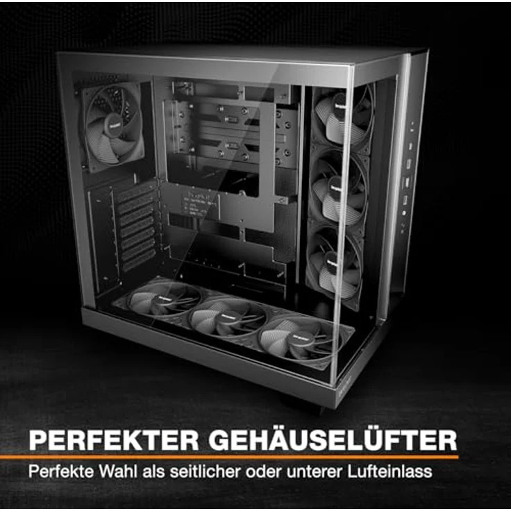 be quiet! Pure Wings 3 120mm PWM Reverse Lüfter Triple Pack, 3 Lüfter mit invertierten Lüfterblättern, optimierter Rahmen, hohe Kühlleistung, geringe Geräuschentwicklung – Bild 4