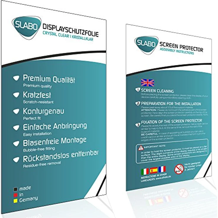 Slabo 2x Displayschutzfolie ''Crystal Clear'' für Apple iPad mini 4 & Apple iPad mini 2019 – Bild 3