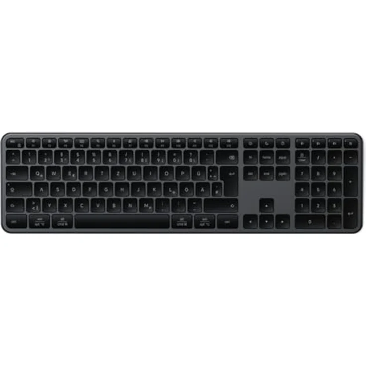 Satechi Slim EX3 Bluetooth Tastatur, kabellose QWERTZ-Tastatur mit integrierten Ziffernblock und 4-in-1-Konnektivität – Bild 2