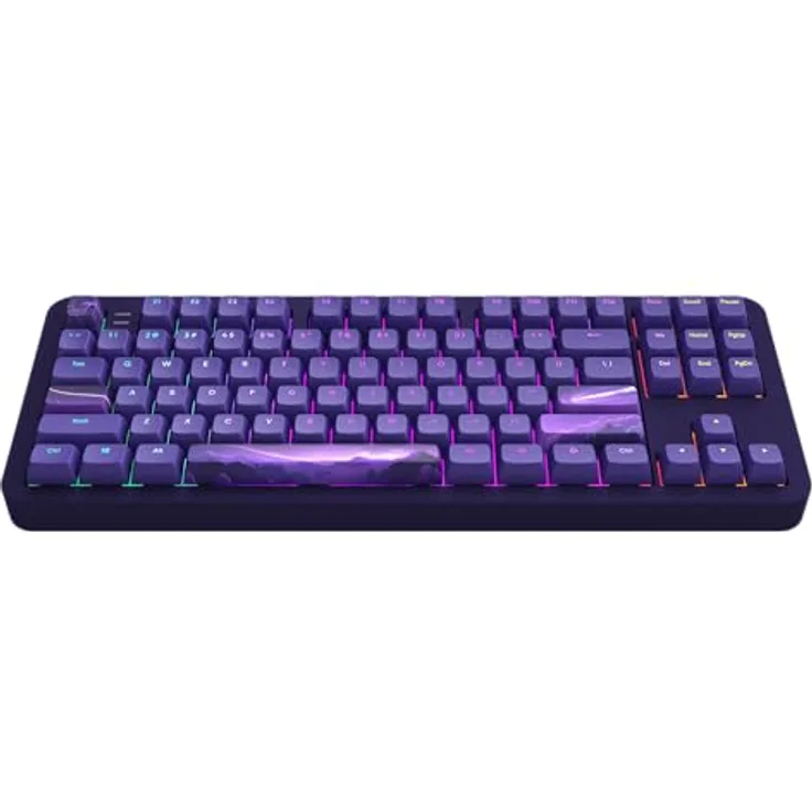 Dark Project ALU87B Celestial, Mechanische Gaming-Tastatur mit G3MS Voidstone gefetteten Schaltern, TKL 80%, RGB, Hot-Swap, Aluminium