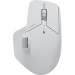 Rapoo MT760L kabellose Maus Wireless Mouse 4000 DPI Sensor umweltfreundlicher wiederaufladbarer Akku ergonomisch PC & Mac - grauweiß
