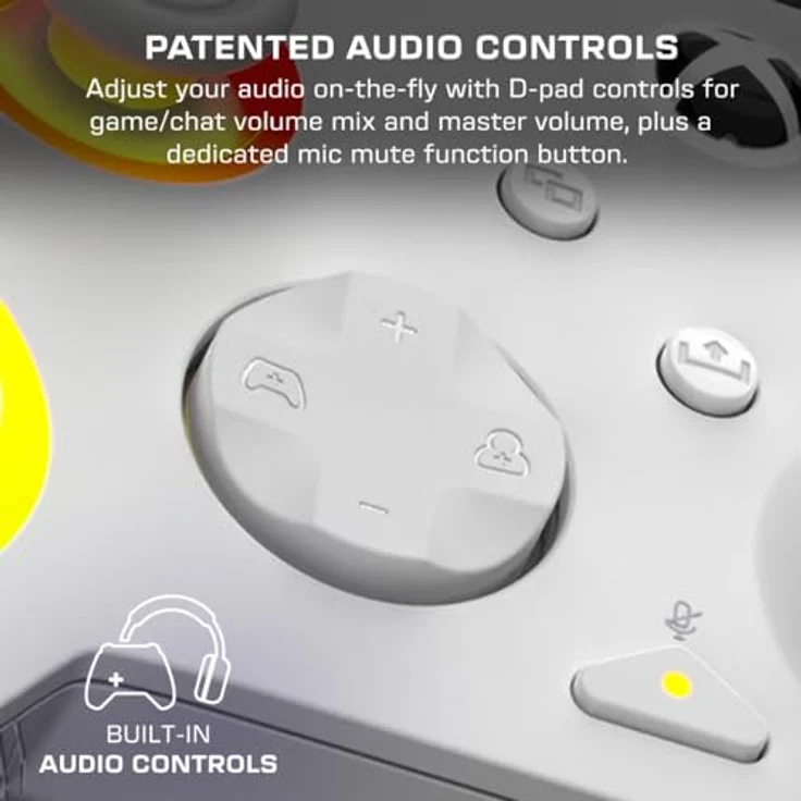 Turtle Beach Afterglow Wave Wired Controller, Gaming Controller mit RGB-Beleuchtung, ergonomischem Design und einstellbaren Hall-Effekt-Abzügen, Weiss – Bild 5