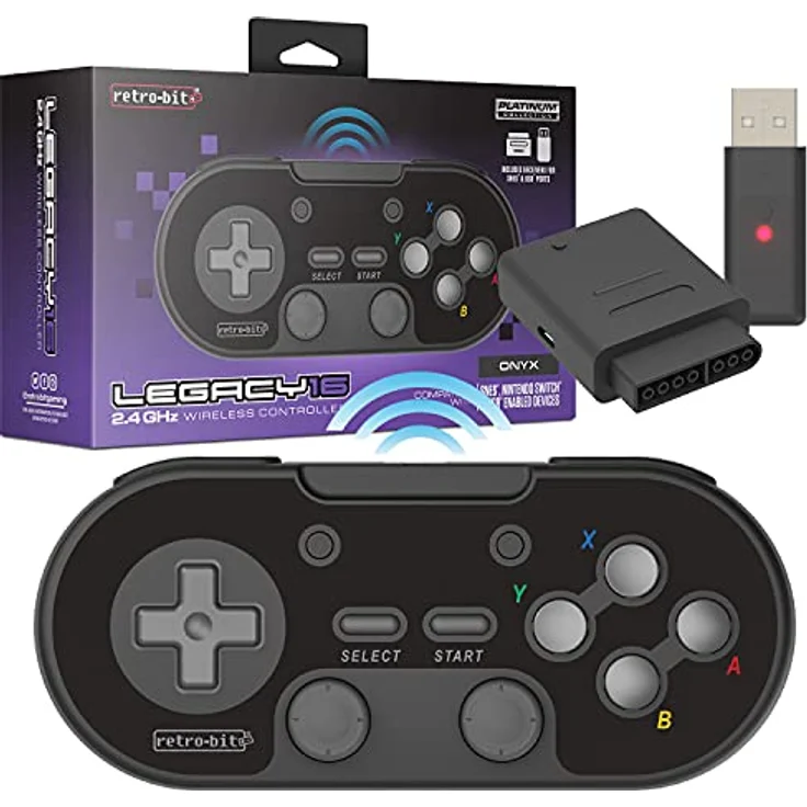 Retro-bit Legacy 16 Wireless, Schwarz (Switch) – Bild 2