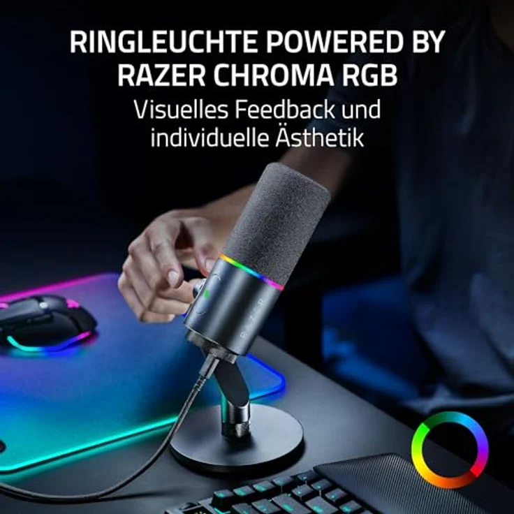 RAZER Seiren V3 Pro, Streaming-Mikrofon mit exzellenter Klangqualität, Schwarz – Bild 7