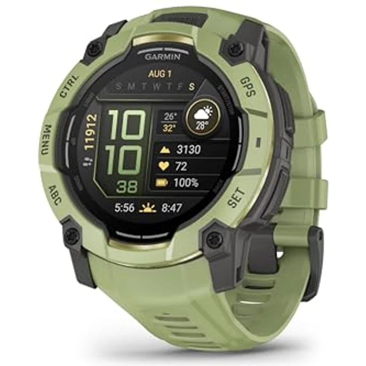 Garmin Instinct 3, 50mm AMOLED Multisport-Smartwatch mit 1,3" Display, 24 Tage Akkulaufzeit, 80+ Sport-Apps, GPS-Navigation, LED-Taschenlampe, wasserdicht – Bild 1