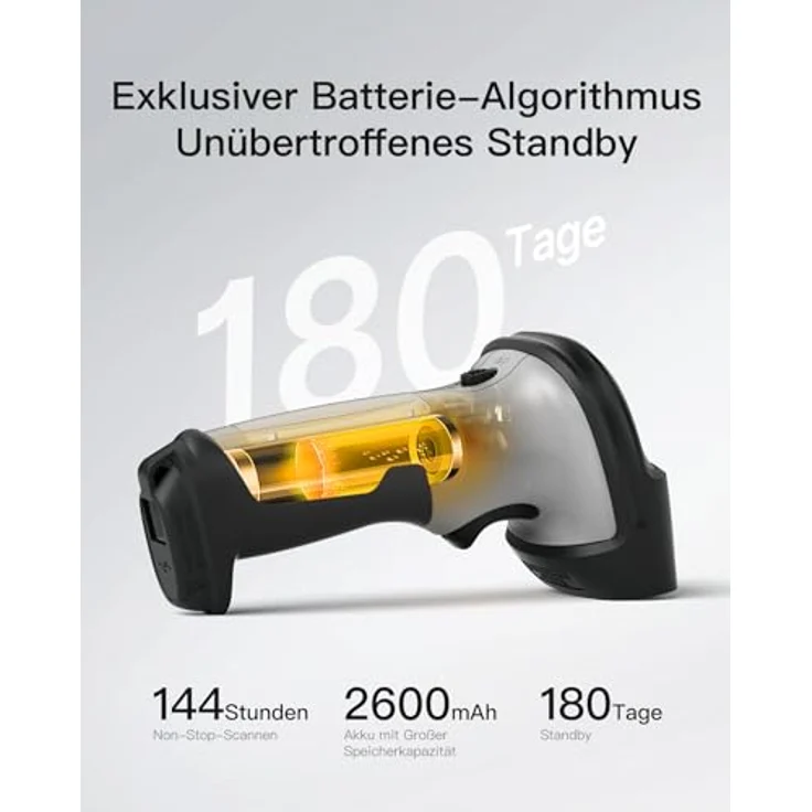 Inateck BCST-70 1D Barcodescanner, Bluetooth bis 35m – Bild 4