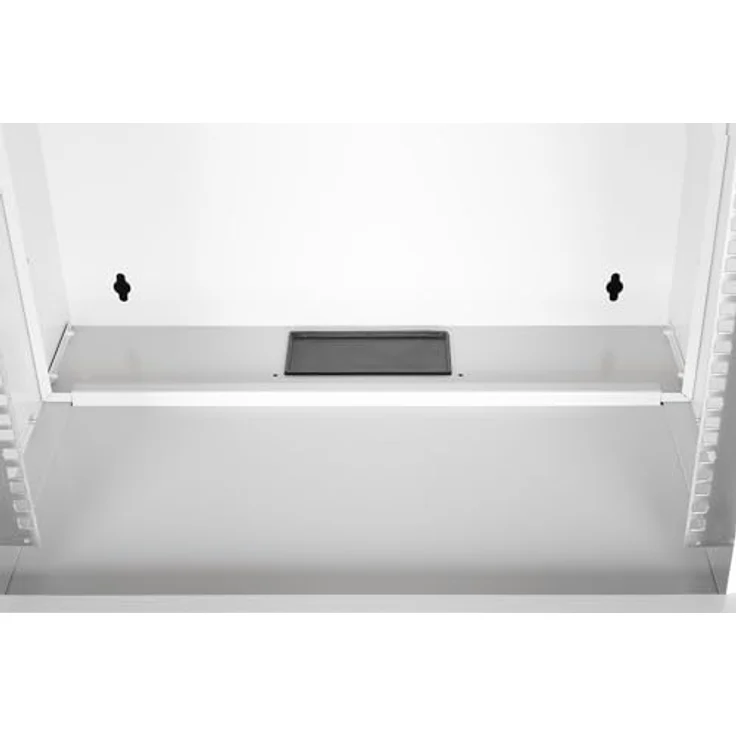 DIGITUS Netzwerkschrank SoHo Pro - 19-Zoll Rack 12 HE - Unmontiert - Wandmontage - 400 mm Tiefe - 327 mm Nutztiefe - Traglast 60 kg - Glastür - Grau – Bild 5