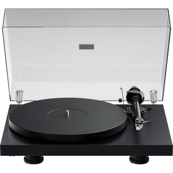 Pro-Ject Debut EVO 2 Plattenspieler, Schwarz, Riemenantrieb, 33/45 U/min, 8,6" Carbon-Tonarm, höhenverstellbare Füße – Bild 1