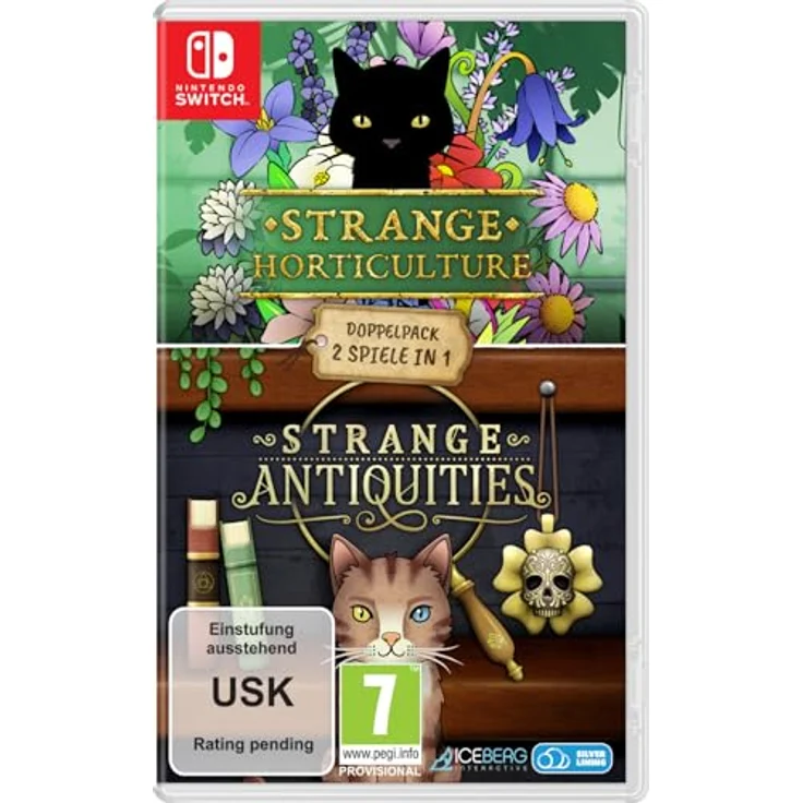 Silver Lining Interactive Strange Horticulture & Antiquities, Doppelpack Nintendo Switch mit Kräuter- und Antiquitätenladen, Ermittlung & Rätsellösung, stimmungsvolles, okkultes Setting – Bild 1