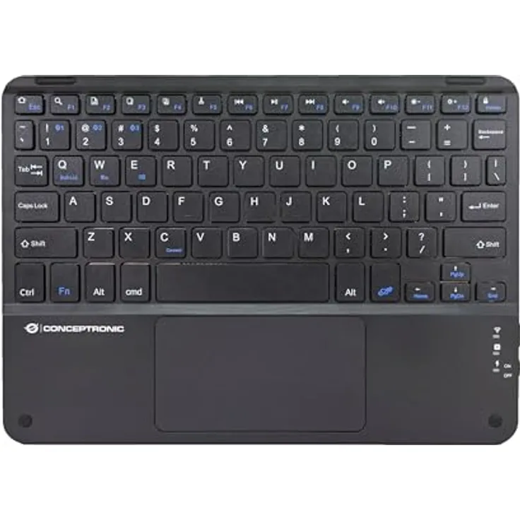 Conceptronic Wireless Tastatur QWERTY US/EN 10", kabellose Verbindung, ergonomisches Design, kompakt