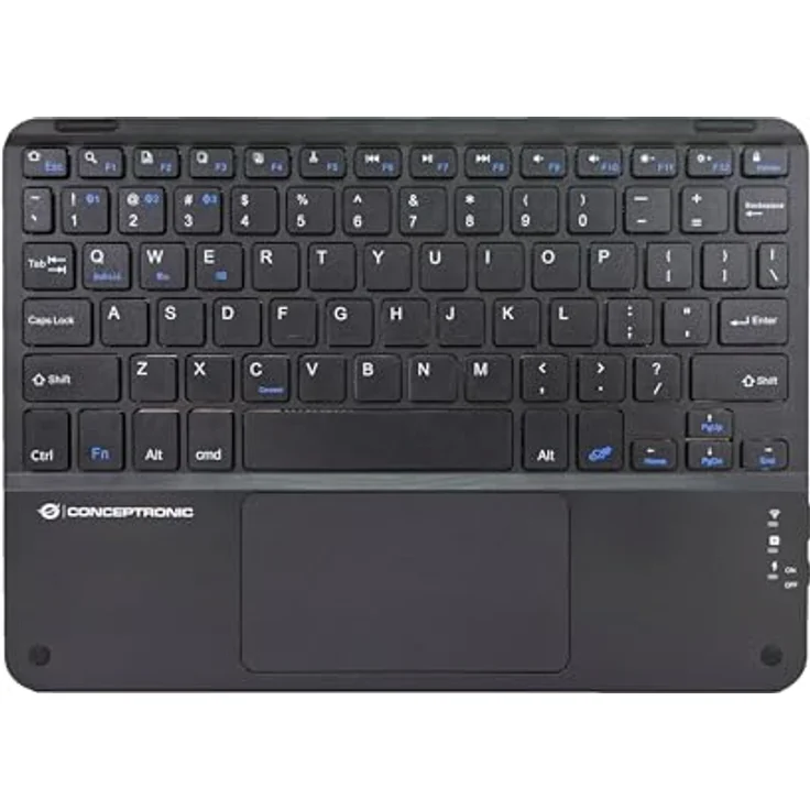 Conceptronic Wireless Tastatur QWERTY US/EN 10", kabellose Verbindung, ergonomisches Design, kompakt