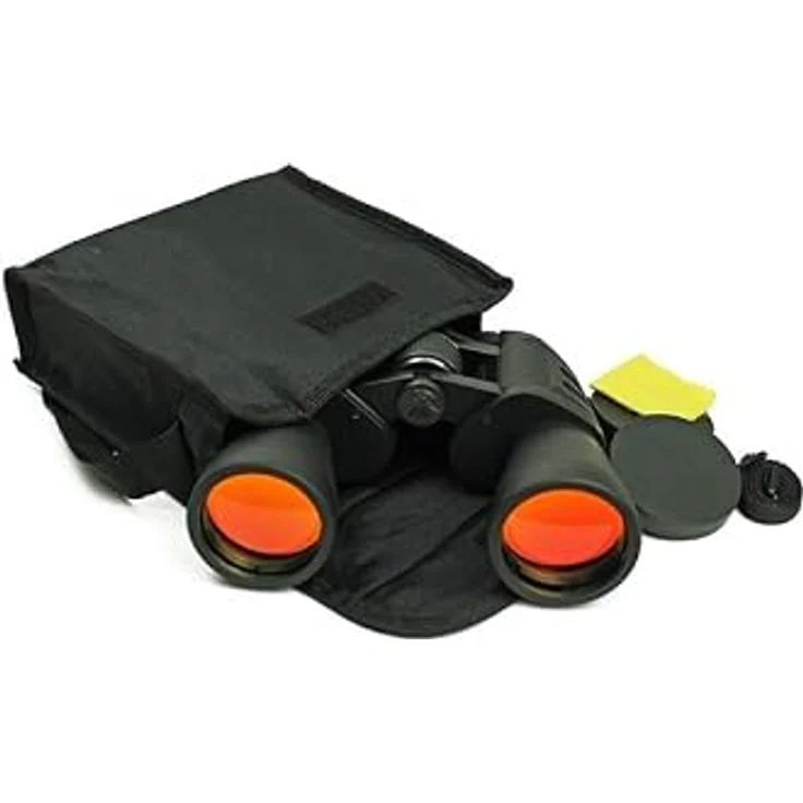MFH Fernglas, faltbar, 20 x 50, schwarz, Kunststofftasche, ideal für Freizeit, Jagd und Sport – Bild 3