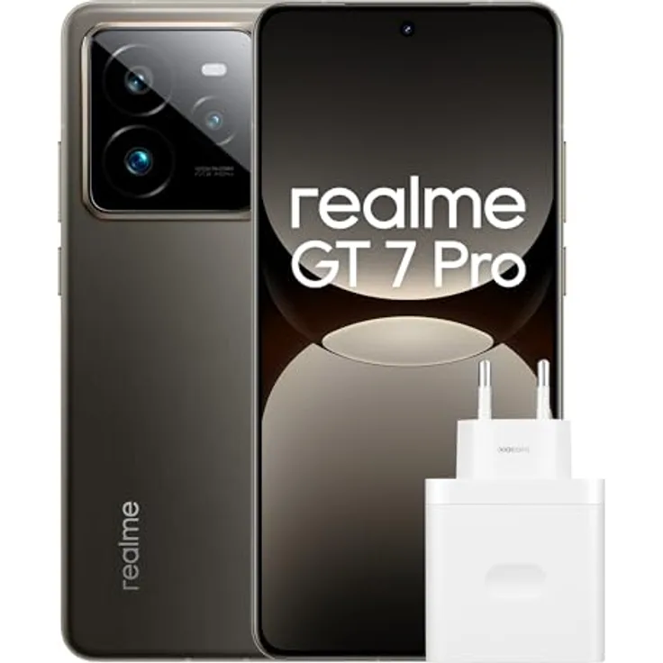 realme GT 7 Pro 5G Smartphone, 12+256GB, Snapdragon® 8 Elite Chipset, AI Ultra-Clear Snap Camera, RealWorld Eco² Display, 6500mAh Titan Battery, Galaxy Grey, Amazon Exclusive