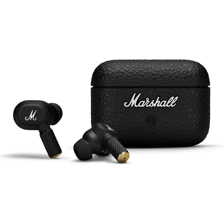 Marshall Motif II ANC, True Wireless Kopfhörer mit Active Noise Cancelling, Bluetooth, 30 Std. Spielzeit, inkl. Ladecase
