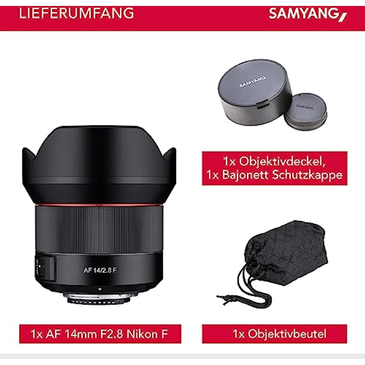 Samyang AF 14mm F2.8 Autofokus Objektiv mit Festbrennweite für Nikon F Vollformat Schwarz – Bild 8