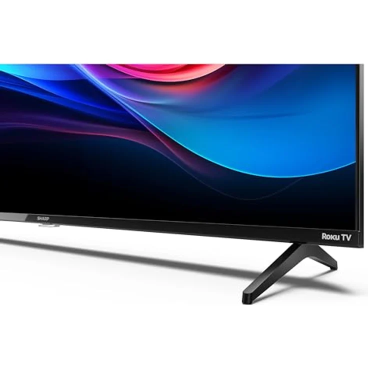 SHARP 55GJ4225E - 55 Zoll Fernseher 4K Ultra HD Roku TV ohne Rahmen - Gaming & Streaming LED Smart TV (HDR10, HDMI 2.1, AV1-Codec, Receiver, WLAN) - Netflix, Prime, YouTube, Disney+ – Bild 4