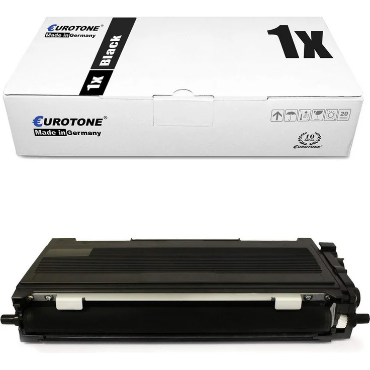 Eurotone TN2220 Tonerkartusche, Kompatibel für Brother Drucker, 5.200 Seiten, Schwarz, Einzelpack