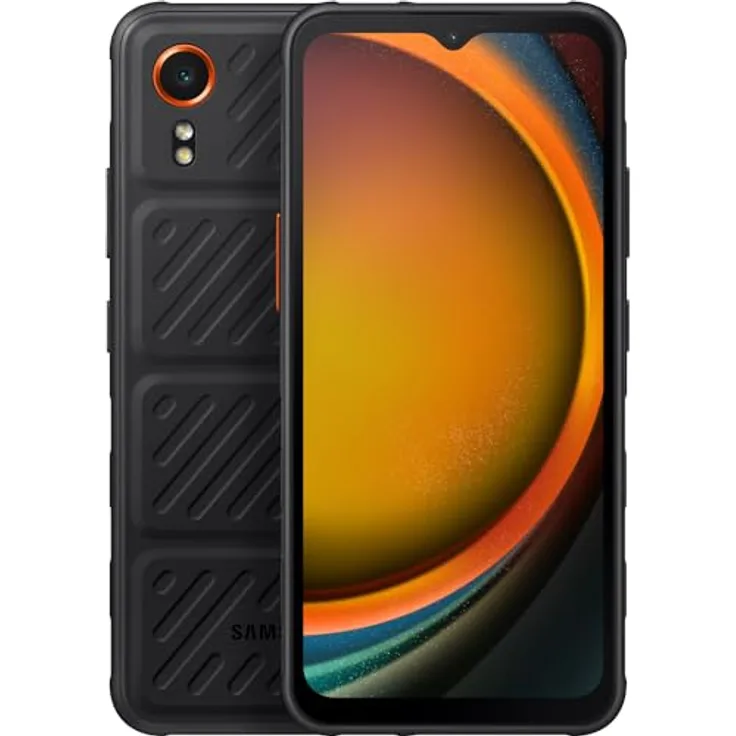 Samsung Galaxy Xcover7 Enterprise Edition, Robustes 6,6 Zoll Android Smartphone, 128 GB, 4.050 mAh Akku, Business Handy, wassergschützt, Smartphone ohne Vertrag, Schwarz